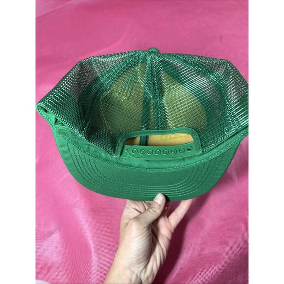 Vintage Wilken Brand Land Oil Farmer Hat Snapback Patch Cap K Brand USA NOS - Picture 4 of 6